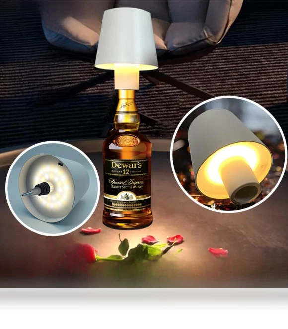 LED Touch RGB Table Lamp in Wine Bottle Design — Creative Lighting Solutions, TrendVibeCN