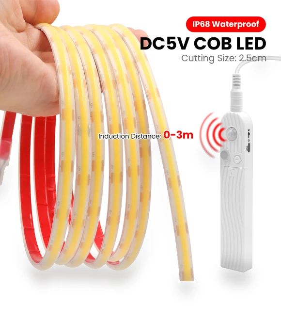 Motion Sensor Dimmerable COB Strip LED Light — LED Strips, JOHO - CarGear