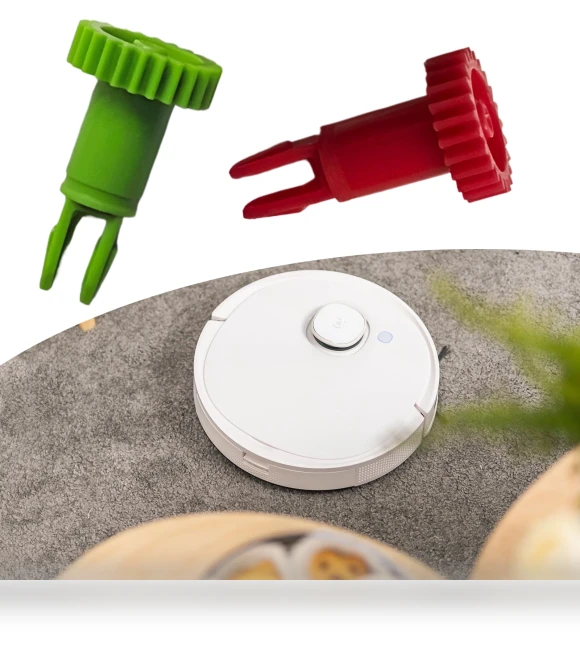 Motor Side Brushes Part Motor with Gear for Robot Vacuum — Blower, Three Body