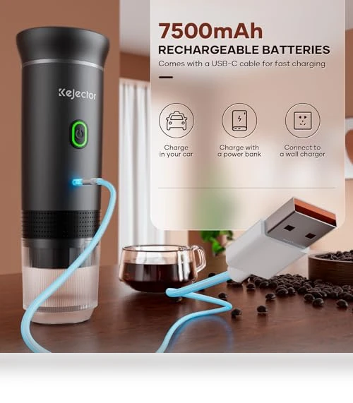 Portable Coffee Maker Espresso Machine — Beverage Warmers, kejector