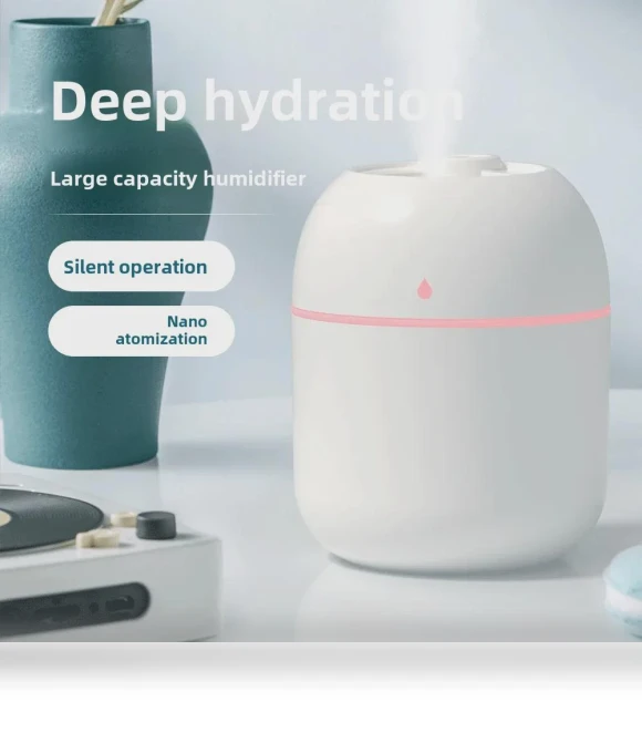 Portable Silent USB Air Humidifier with Aromatherapy Function — Air Moisturizers, Perfect choice for your home
