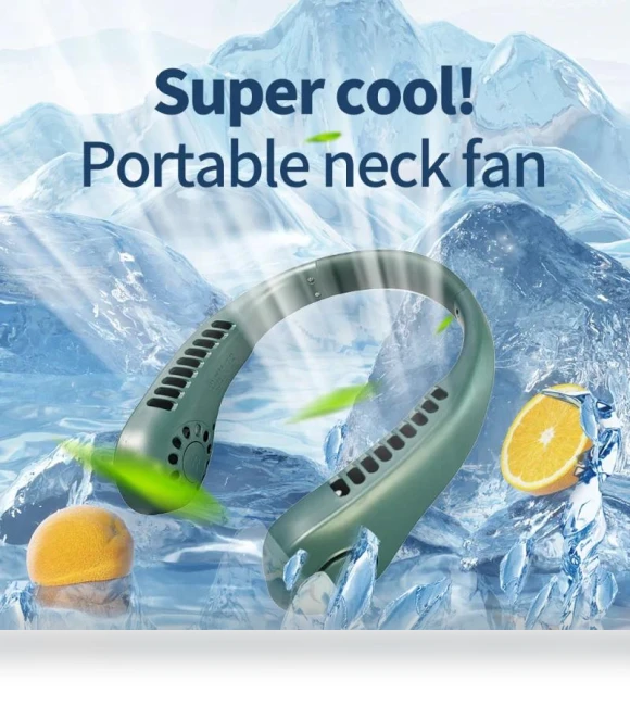 Portable Wireless Neck Hanging Fan — Portable Cooling Solutions, JKUOO