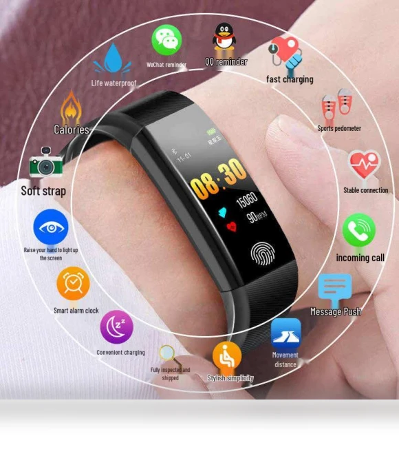 Smart Bracelet with Color Screen — Wearable Accessories, Super Buyer