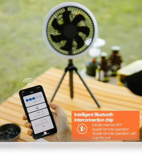 Smart Camping Fan With Power Bank Lamp — Portable Cooling Solutions, JOHO - CarGear