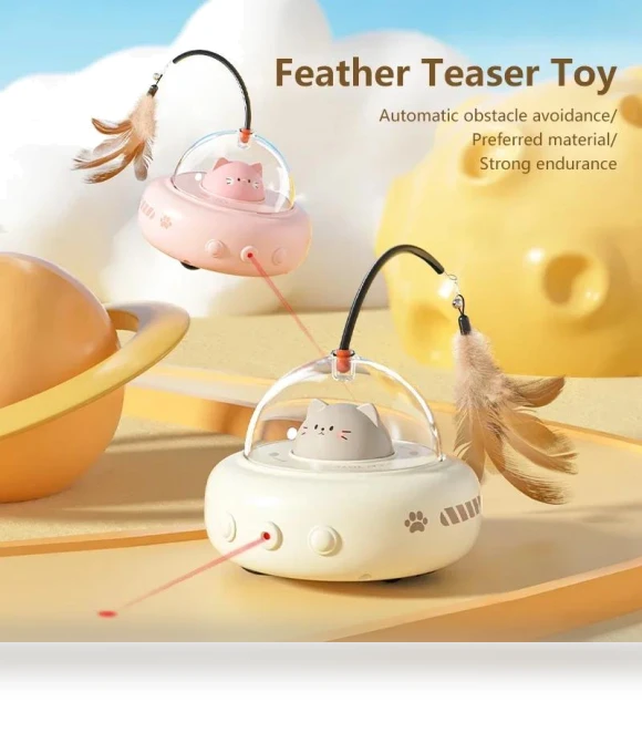 Smart Teaser for Cats — Feathers, Darling Women Boutique D