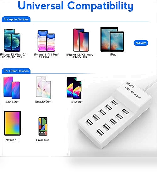10 Port USB Charging Station — Power Solutions & Surge Protection, Shenzhenshi MinJieSi DianZi Youxiangongsi