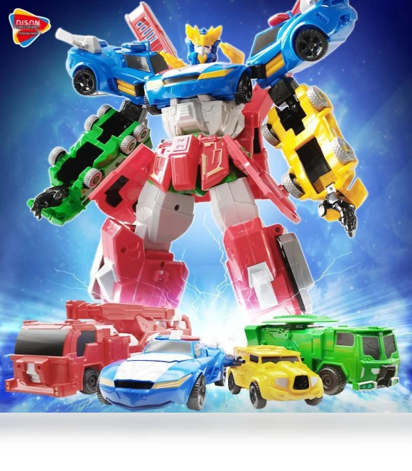 4-in-1 Robot Vehicle Model Educational Toy — Construction Kits, Super Go