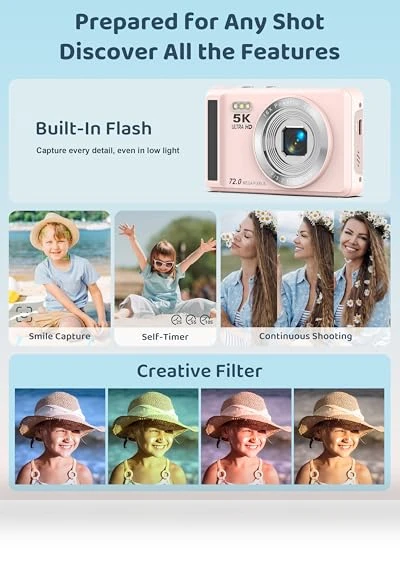 5K Digital Camera — Compact Digital Cameras, Ruwaqart