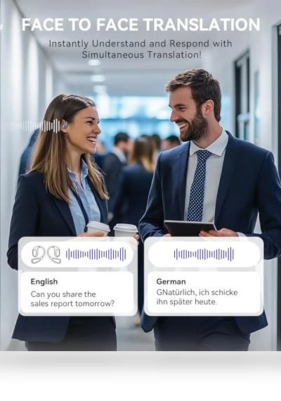 AI Language Translator Earbuds — Language Translators, EAKKOR
