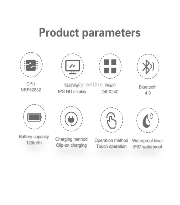 Color Screen IPX67 Waterproof Bluetooth Smartwatch — Smartwatches