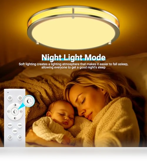 Flush Mount Ceiling Lights with Remote — Overhead Lighting, libtit