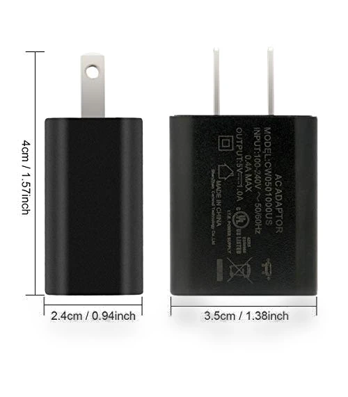 Micro USB Wall Charger with 5ft Power Cord — Charging Solutions, Dericam