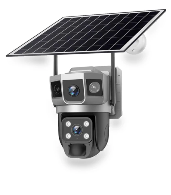 Multi-lens Panoramic Solar Surveillance PTZ Dome Camera — Dome Surveillance Cameras