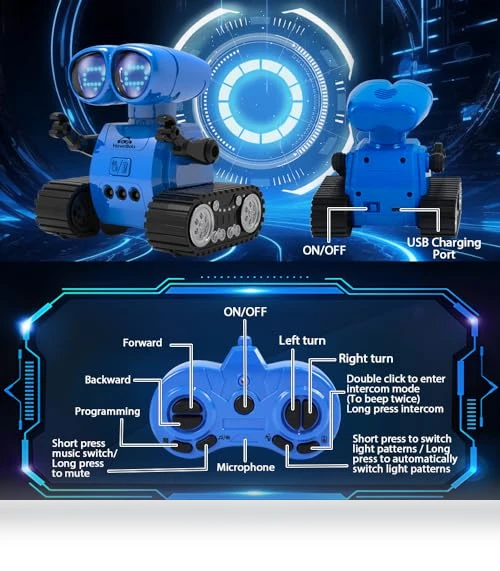 Rechargeable RC Robot with Gesture Sensing — Interactive Figures & Robots, SEFCVTC