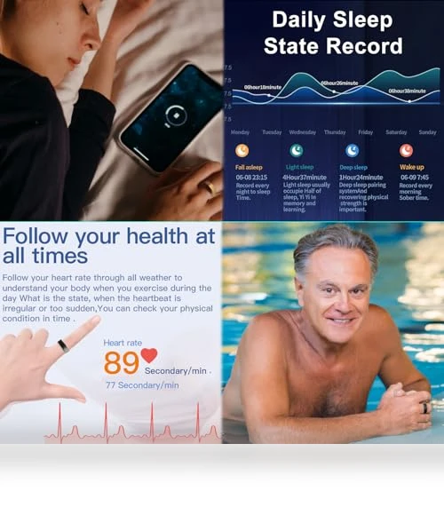 Smart Health Ring — Wearable Accessories, LONGQQ