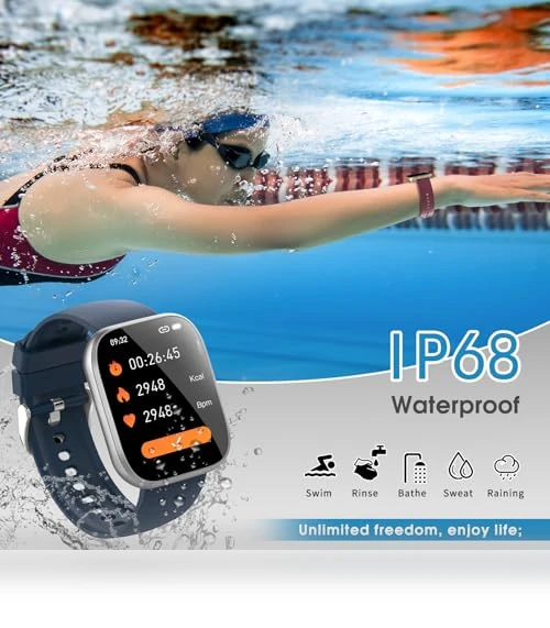 Smart Watch with Bluetooth Call and Fitness Tracking — Smartwatches, aycy