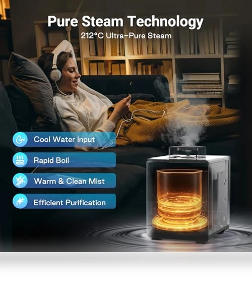 Warm Mist Humidifier — Air Moisturizers, Livatro