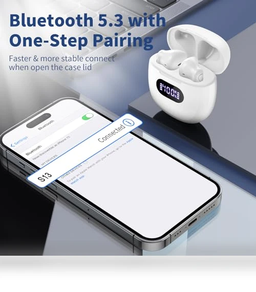 Wireless Earbuds — In-Ear Headphones, Jrwaro