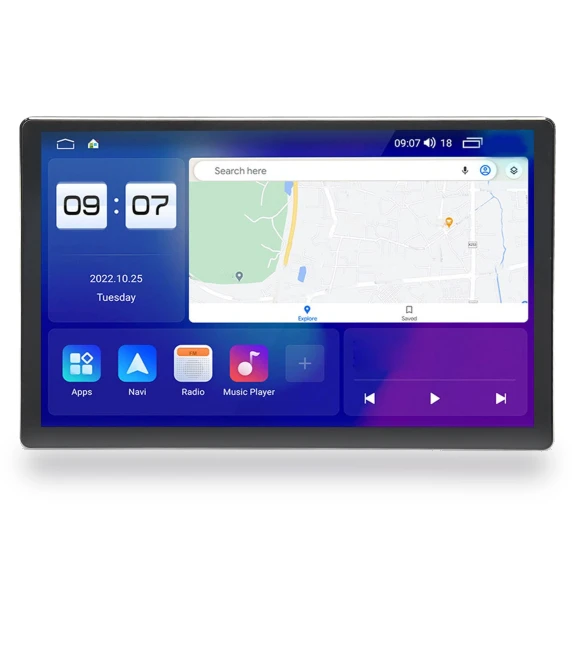 13-inch Wireless CarPlay Android GPS Navigation Radio Receiver — Stereo Receivers, AniWorld
