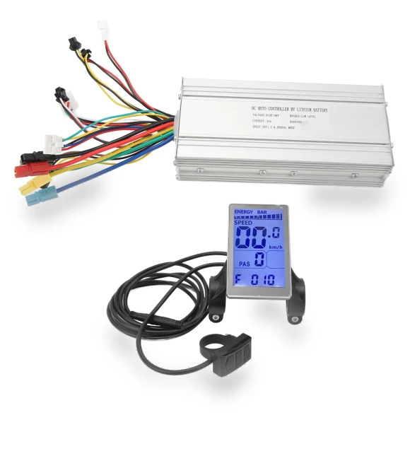35A DC 36V 48V E-Bike Controller with LCD Display — Brake Controls, 3CZY
