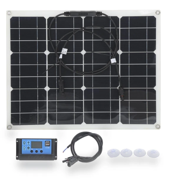 40W Solar Panel with Dual USB Charger — Chargers, Aneng Diagnostic Tools