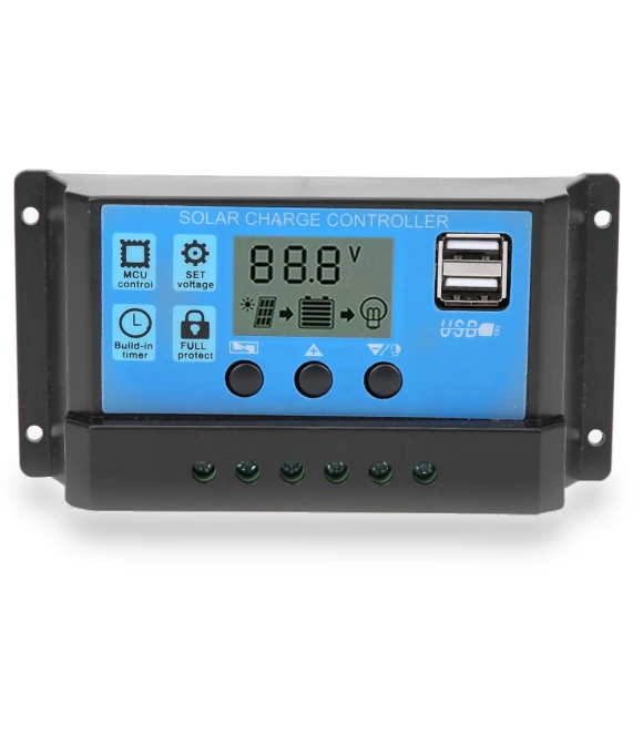 Automatic PWM LCD Display Dual USB 5V Output Controller — Power Management, OutsideWorld