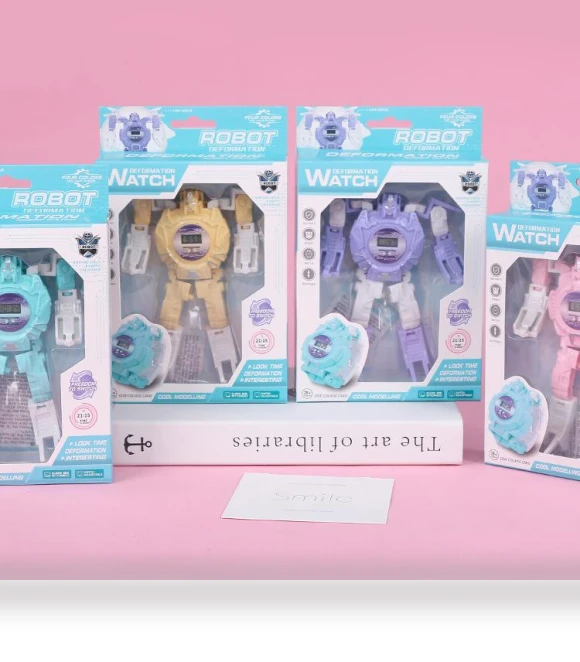 Creative Transforming Watch & Robot Toy — Educational Timepieces, Super Go