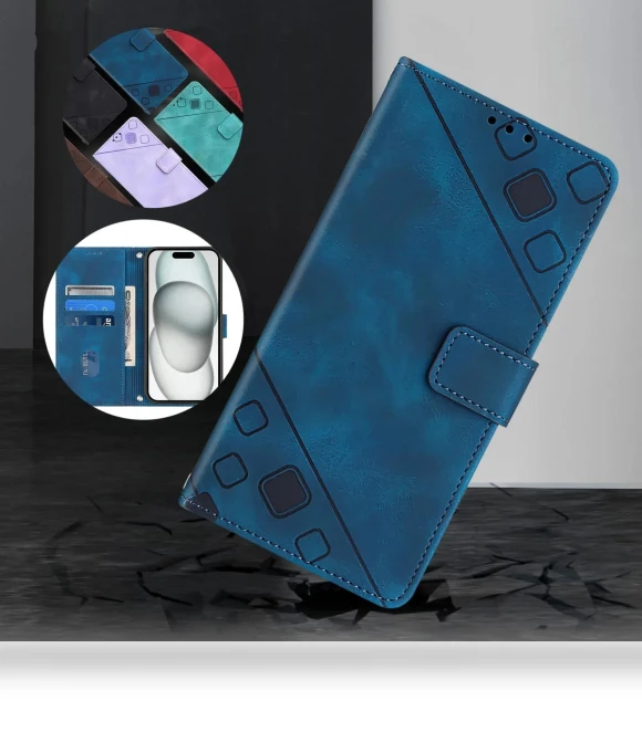 Magnetic Flip Wallet Case with Card Slot and Kickstand — Flip Cases, CASE-FE1
