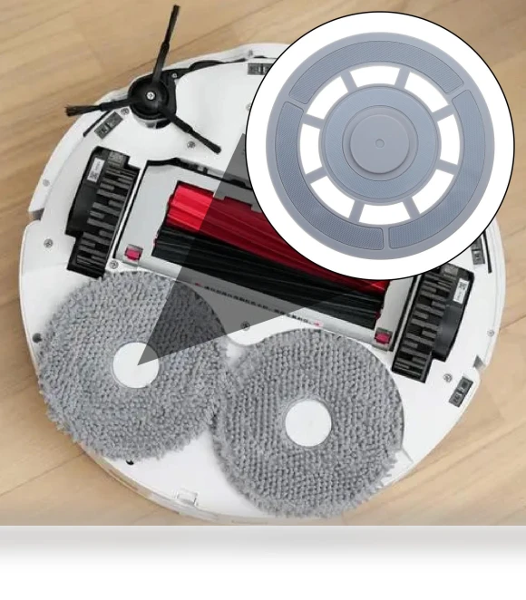 Self-Cleaning Robot Vacuum Mop Bracket Holder — Smart Cleaning Robots, Three Body