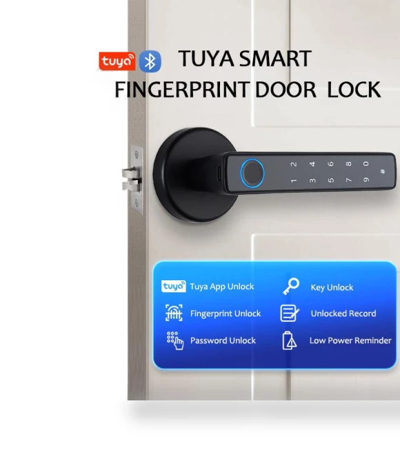 Smart Fingerprint Door Lock — Smart Home Security, Crown Global