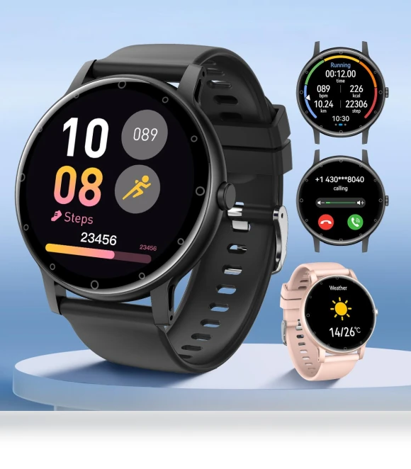 Sports Smart Watch with Silicone Strap — Wearable Accessories, QTLLBT