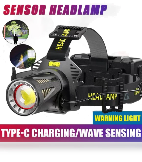 Super Bright LED Headlamp with Signal Light — Flashlights, YWZT Outdoor LED Light
