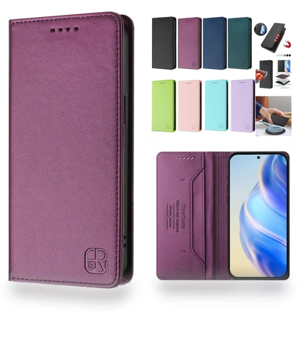 Wallet With Card Slot Magnetic Flip Leather Case — Flip Cases, case-A1