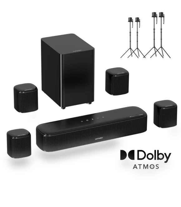 Aura A60 7.1 Soundbar with Speaker Stands — Home Entertainment Systems, Ultimea