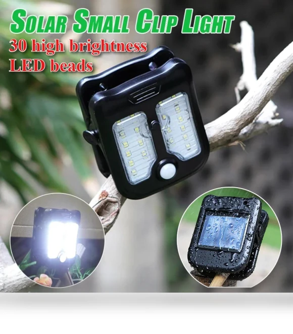 Mini LED Solar Garden Outdoor Clip Light — Outdoor Security & Flood Lighting, Lanzhong Outdoor LED