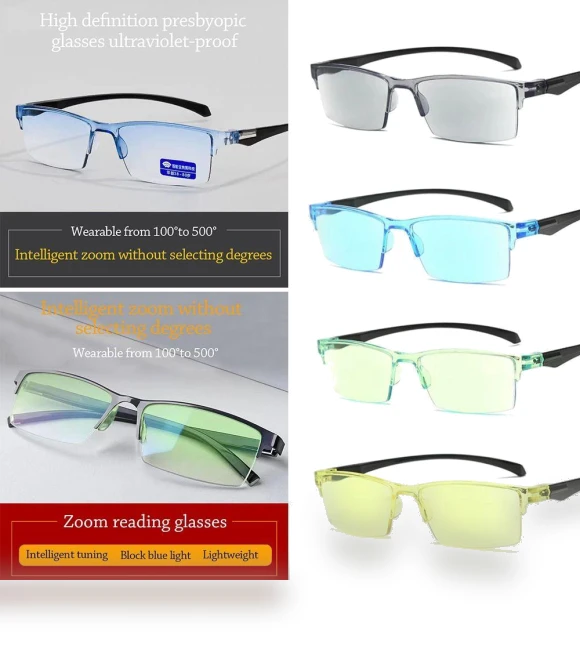 Smart Reading Glasses with Anti-Blue Light and Autofocus — Reading Glasses, XZdingchen