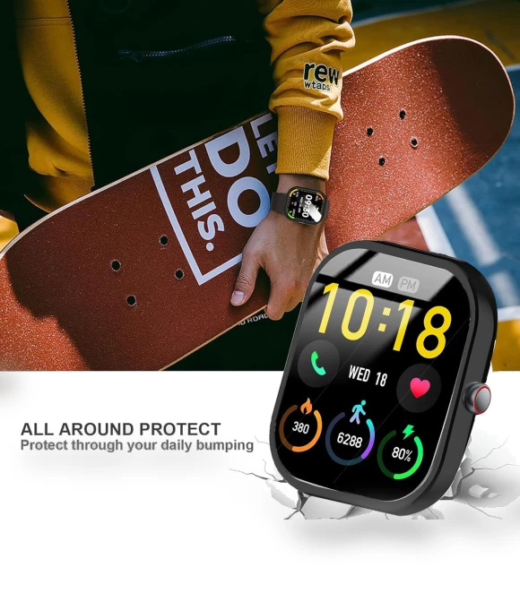 Soft Thin TPU Full Protective Case Bumper — Smartwatch Protectors, Kuizil