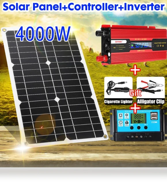 Solar Energy System 4000W — Power Inverters, Happy Market