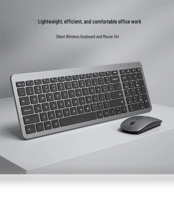Ultra Thin Silent Wireless Keyboard and Mouse Combo — Keyboard and Mouse Sets, ElectroCN