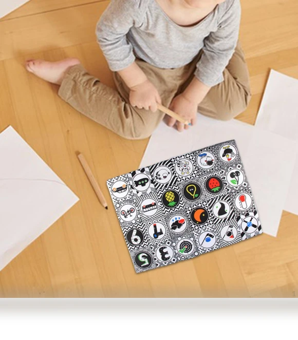 Black and White Sensory Learning Cards — Infant & Early Childhood Playthings, Sewing