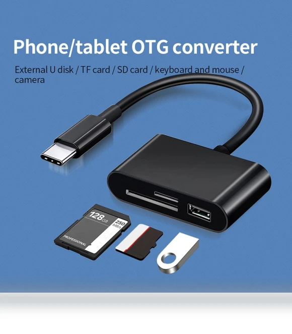 Flash Drive Disk Data Transfer Card Reader — USB, Zuouiqin