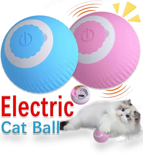 Interactive Ball Self Rolling Ball Pet Electric Smart Toy — Interactive Animal Companions, Shejmrtw