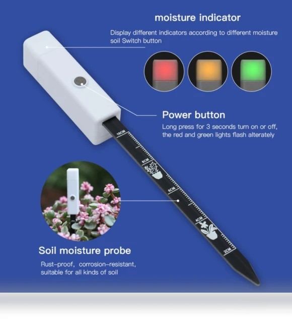 Outdoor Plants Potted Soil Moisture Meter — Moisture Detection Tools, HNyouchuang