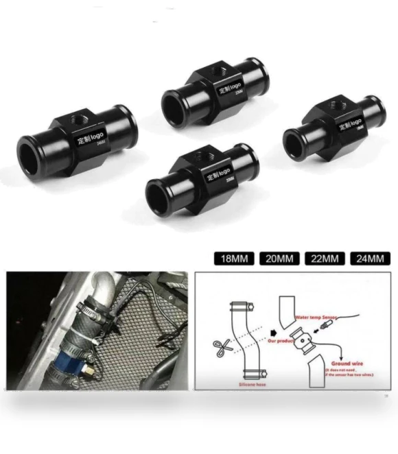 Radiator Sensor Motorcycle Accessories Tee Joint Pipe — Water & Oil Temperature, HAXshunan