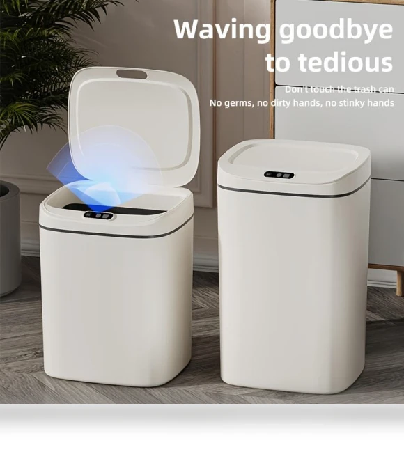 Smart Trash Can with Automatic Induction — Kitchen Cans, Home Whispers
