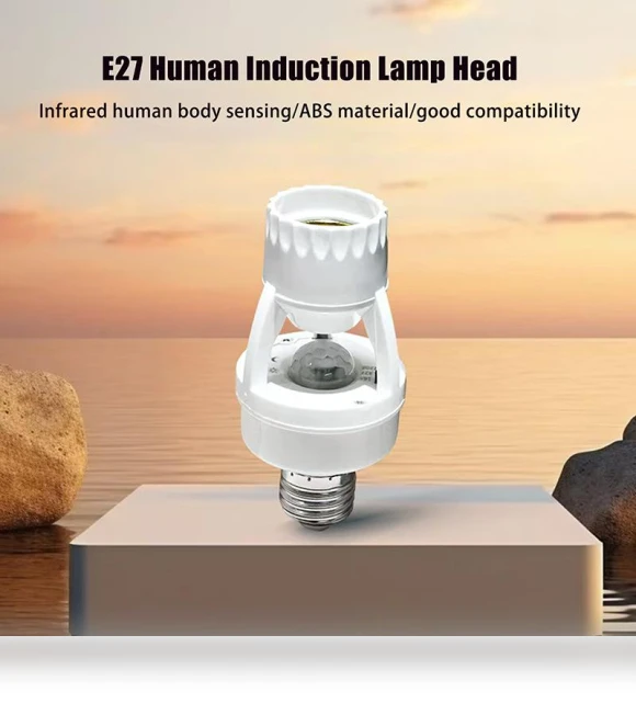 360 Degree Infrared Motion Sensor E27 Socket Lamp Holder — Motion Sensors, JOHO - CarGear