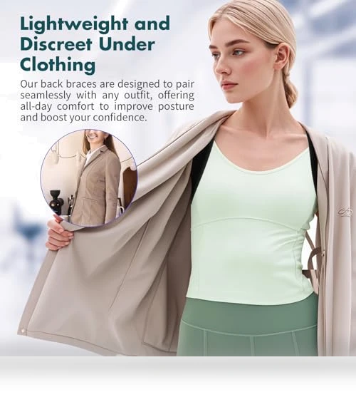 Adjustable Back Brace for Posture Support — Back Braces, GROKIE