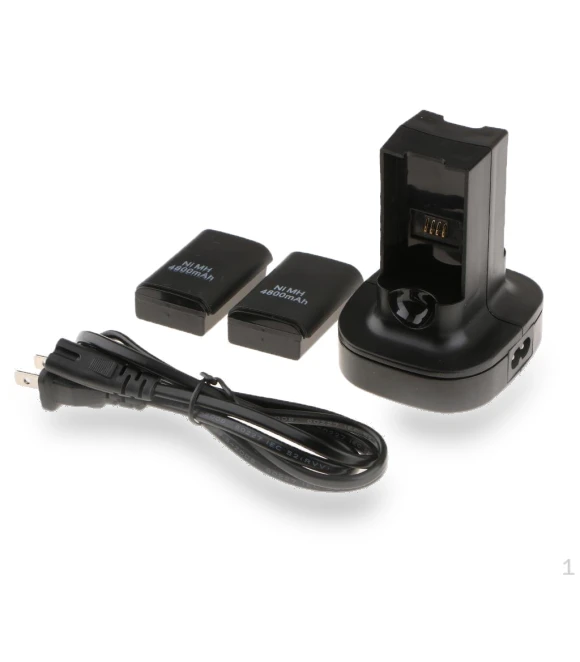 Dual Charging Station with 2 Rechargeable Batteries and USB Cable — Chargers, Hobbies mall