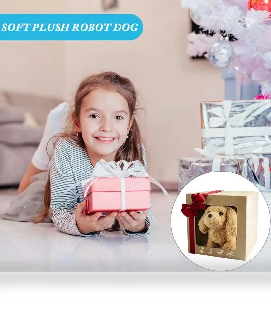 Plush Robot Dog Toy — Interactive, Home Textile Star
