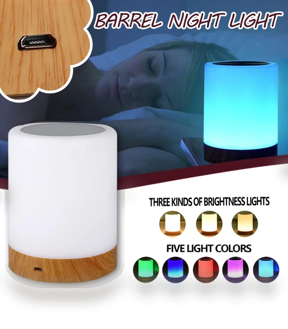 Touch LED Desk Lamp with Adjustable Brightness — Desk & Table Lighting, Allison Trading